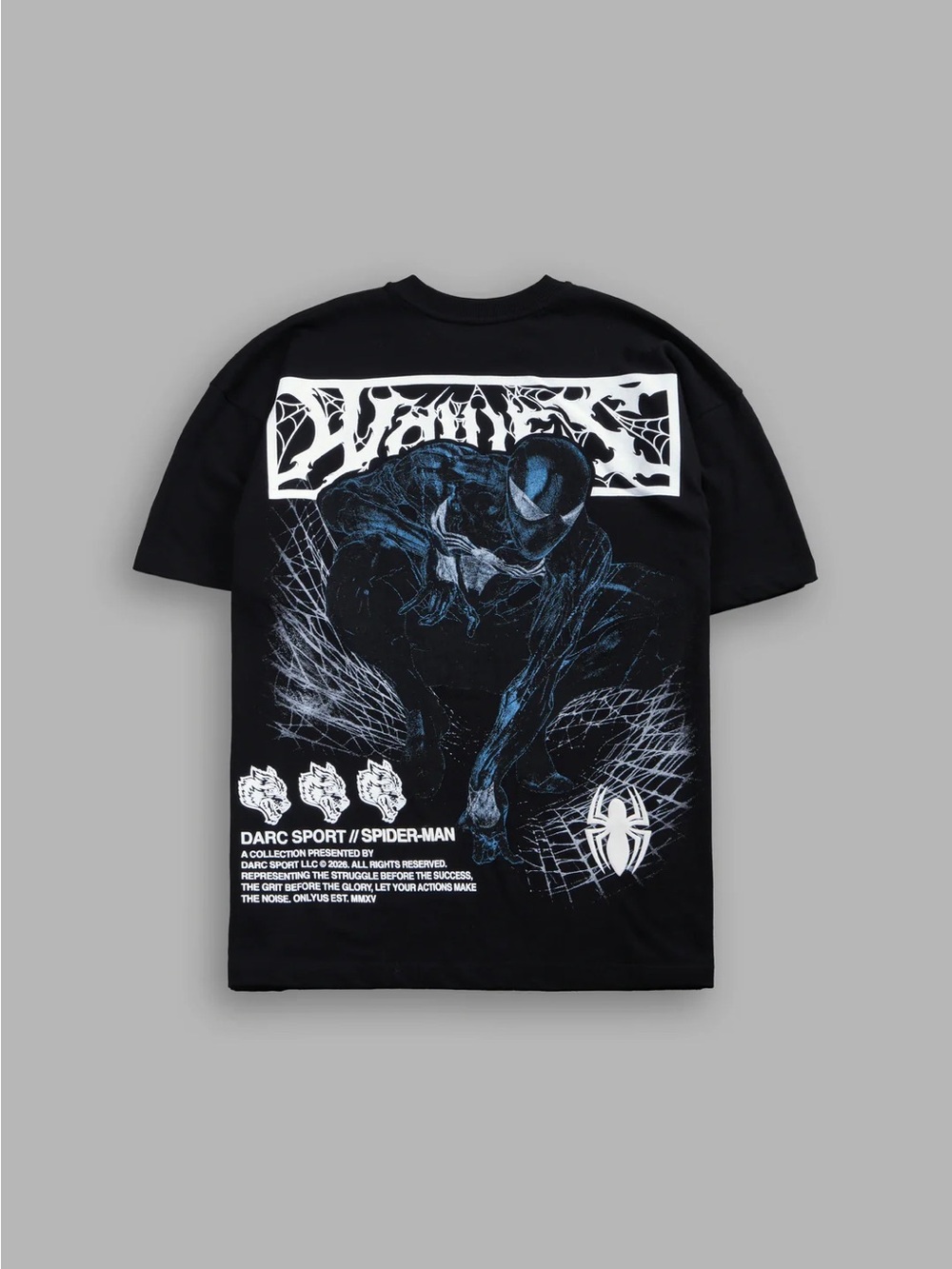 DARK SYMBIOTE PREMIUM OVERSIZED TEE IN BLACK